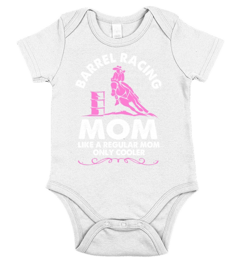 Horse Riding Rodeo Barrel Racing Mom For Women Short Sleeve Baby One-Piece