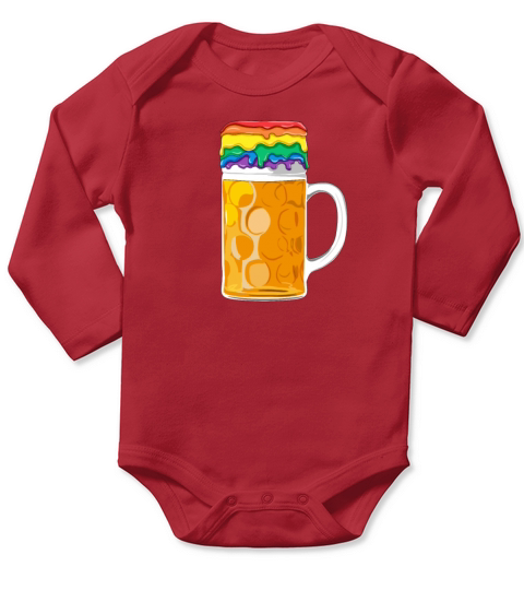 LGBT Gay Lesbian Beer Pride German Oktoberfest Long Sleeve Baby One-Piece