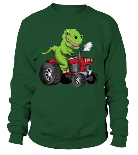 Old Young Dino Dinosaur Tractor T Rex Women's Sweatshirt