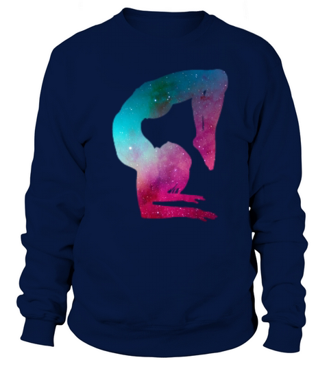 Multicolor Galaxy Space Gymnastics Handstand Yoga Women's Sweatshirt