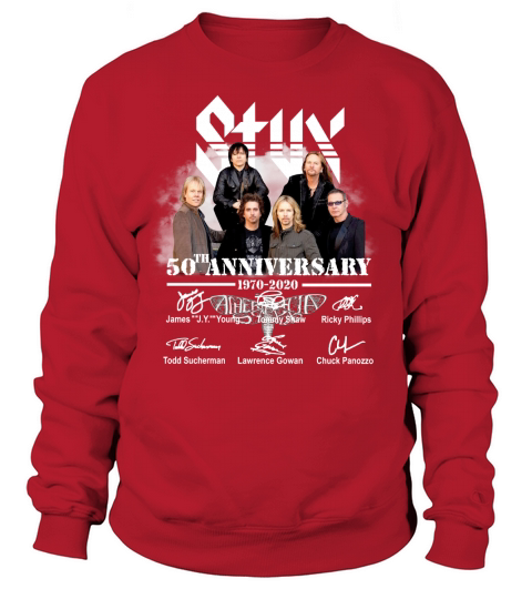 Styx 50th Anniversary 1970 2020 Signature Sweatshirt Unisex