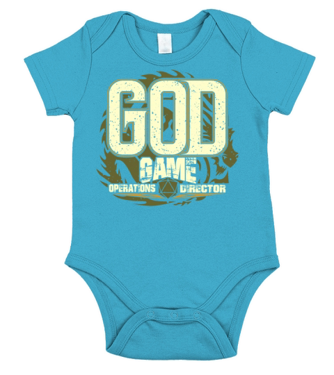 GOD - Game Operations Director Funny Roleplaying Short Sleeve Baby One-Piece