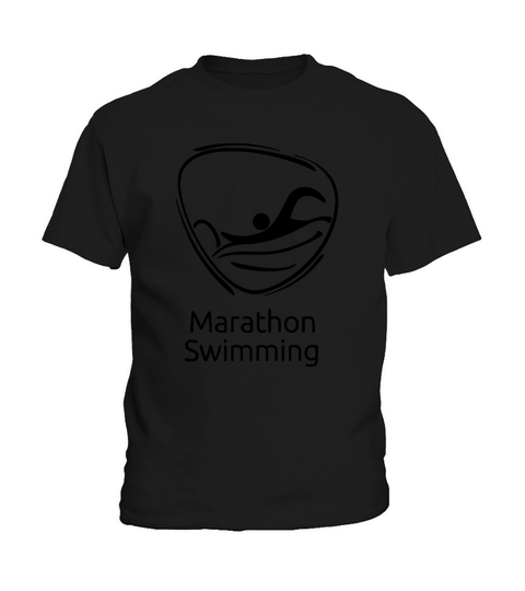 Marathon swimming black  Vintage Fleece Hoodie Kids T-Shirt