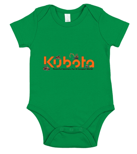 Kubota Tractor Short Sleeve Baby One-Piece