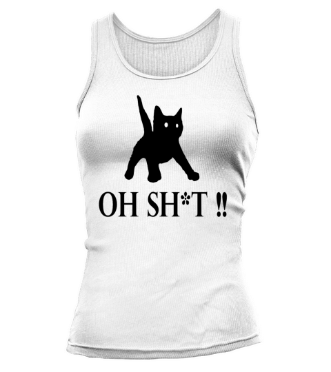 Spooked Black Cat Tank top Woman
