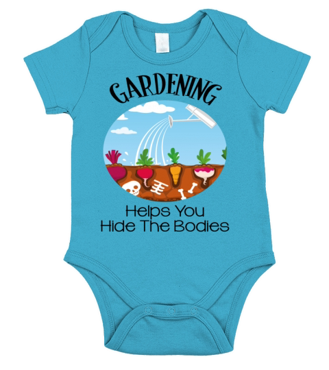 Gardening Helps You Hide The Bodies Short Sleeve Baby One-Piece