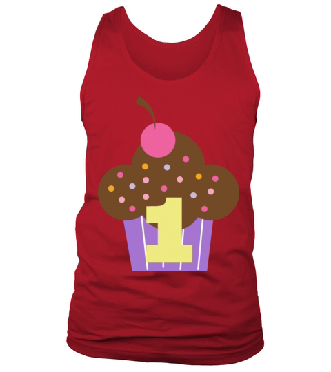1st Birthday Cupcake Men's Tank Top