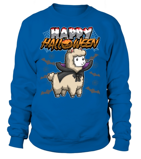 Happy Halloween Disguised Llama Women's Sweatshirt