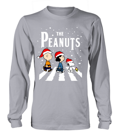 The Peanuts Abbey Road Christmas Snoopy Long sleeved Unisex