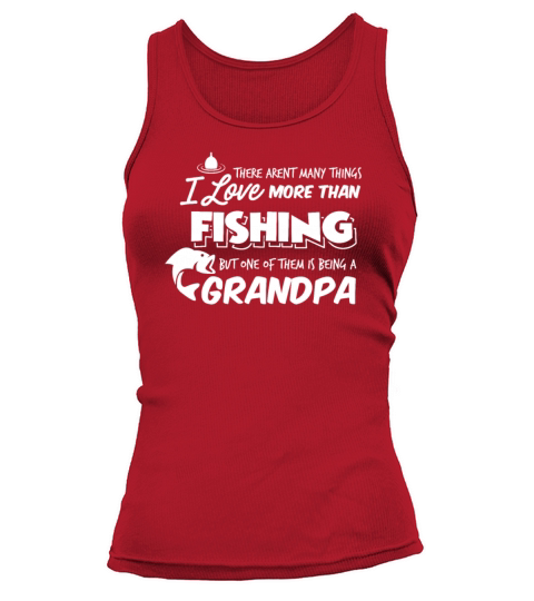 Fishing Grandpa Fathers Day Apparel Pun Funny Women's Tank Top