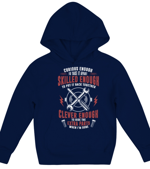 Funny Car Mechanics Quote Repairman Kids Hoodie