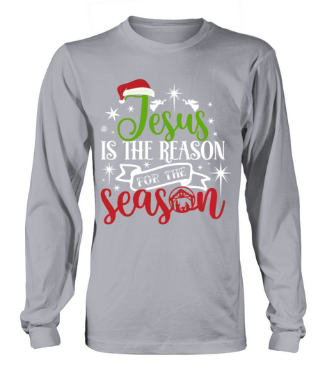Jesus Embrace is The Reason For the Season Women's Long Sleeve