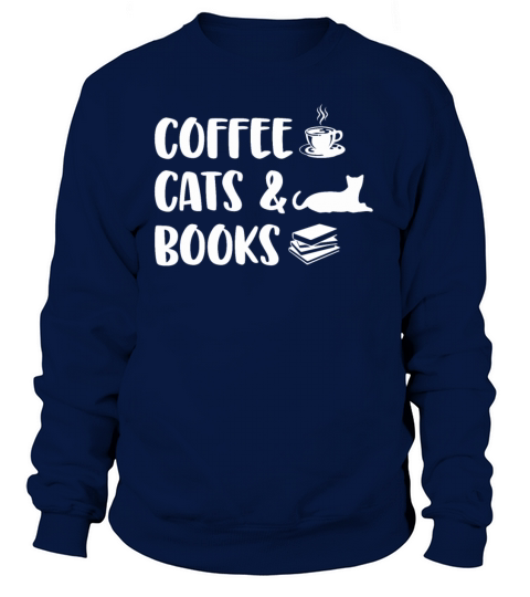 Coffee Cats Books Women's Sweatshirt