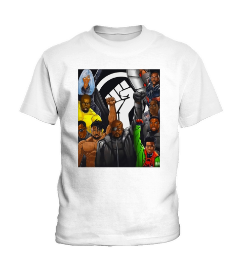 Superheroes No Justice No Peace Black Lives Matter shirt Kids T-Shirt