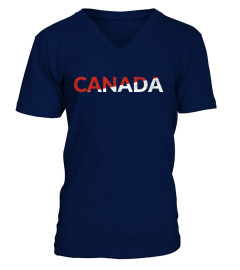 Canada Flag Men's V-Neck T-shirt