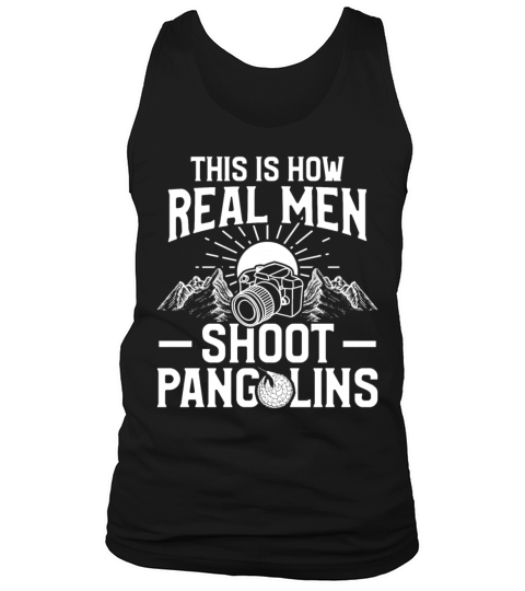 Pangolin Lover Real Men Anti Pangolin Poaching Men's Tank Top