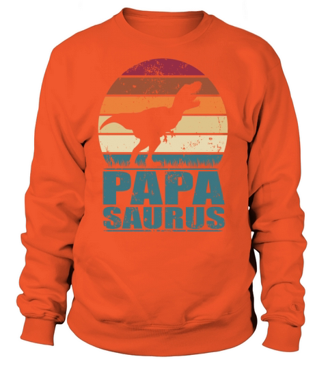 Papasurus Dino Family Father Dinosaur Papa Saurus Women's Sweatshirt