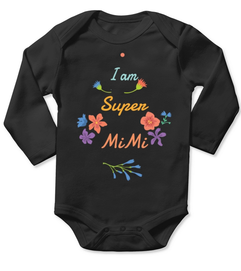 I am super mimi Long Sleeve Baby One-Piece