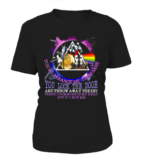Brain Damage lyrics Pink Floyd you lock the door and throw away shirt Women's T-Shirt