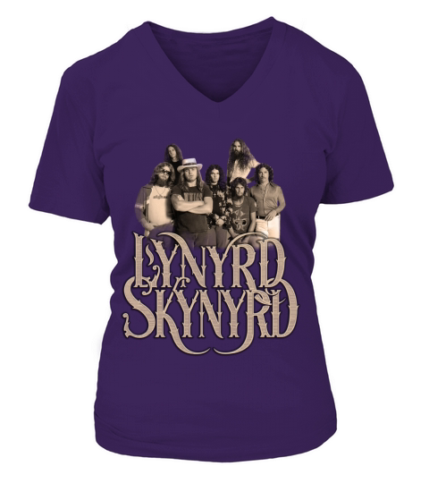 Lynyrd Skynyrd Band Tshirt V-neck T-Shirt Woman