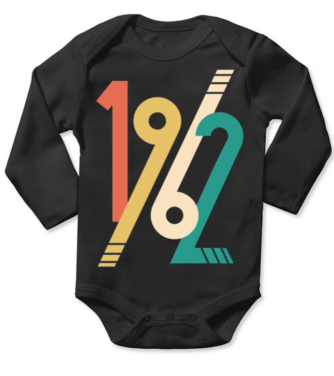 Vintage 1962 - 60 years old - 60th birthday gift Long Sleeve Baby One-Piece