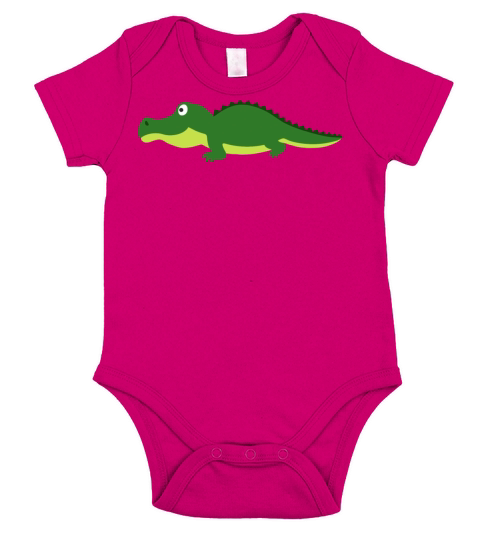 crocodile Short Sleeve Baby One-Piece