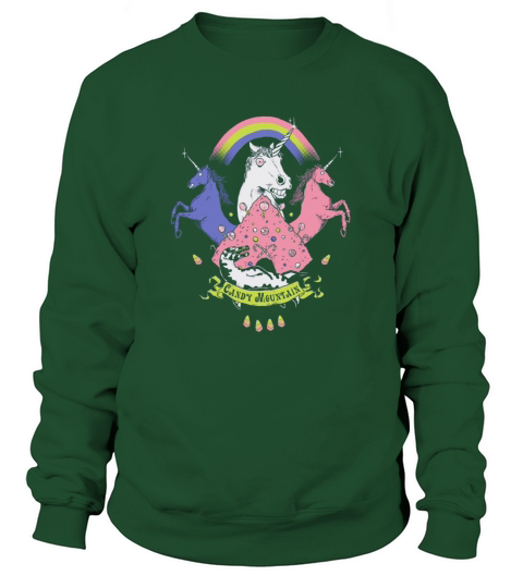 Candy mountain unicorn tee LGBT Women's Sweatshirt