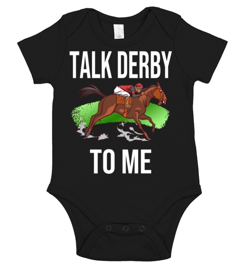 Horse Racing Drinking Derby Barrel Racing Short Sleeve Baby One-Piece