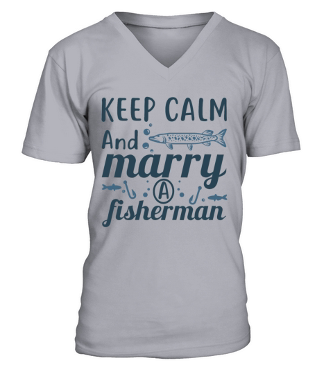 Funny design for fishermen and anglers Men's V-Neck T-shirt