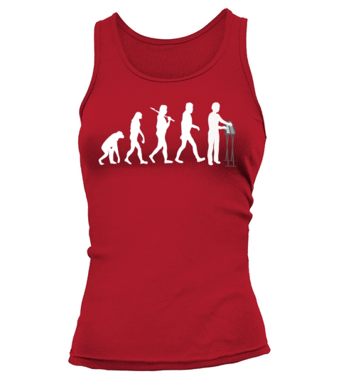 Keyboard Player Evolution Funny Music Women's Tank Top
