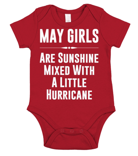 May girls are sunshine Short Sleeve Baby One-Piece