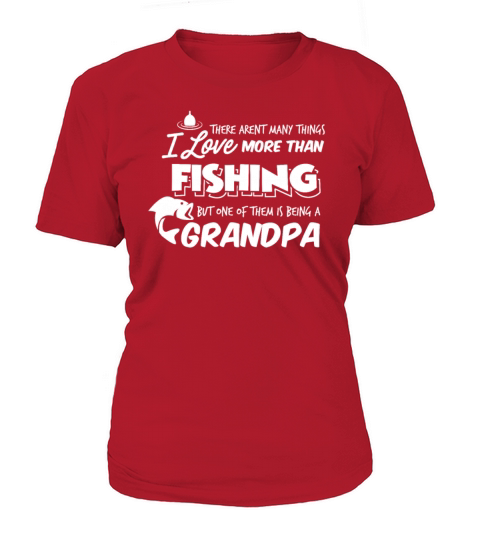 Fishing Grandpa Fathers Day Apparel Pun Funny Women's T-Shirt