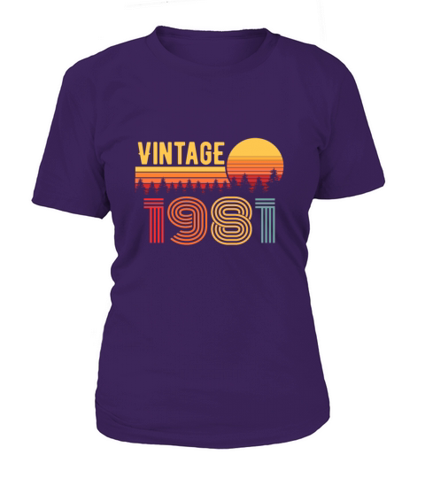 40th Birthday 1981 Vintage Gift Women's T-Shirt