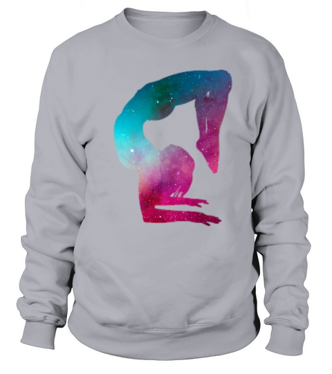 Multicolor Galaxy Space Gymnastics Handstand Yoga Men's Sweatshirt