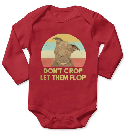 PitBull Don’t crop let the flop vintage shirt Long Sleeve Baby One-Piece