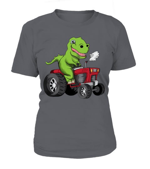Old Young Dino Dinosaur Tractor T Rex Women's T-Shirt