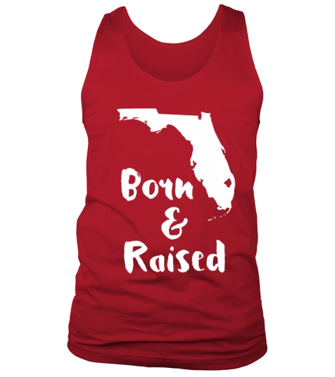Florida Born and Raised State T-shirt Men's Tank Top