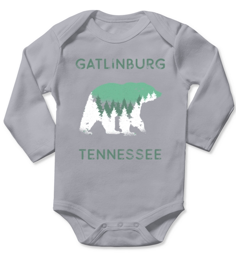Gatlinburg Tennessee Great Smoky Mountains Bear Long Sleeve Baby One-Piece