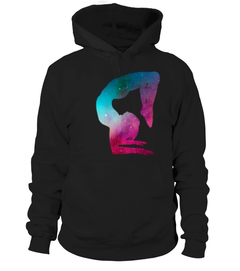 Multicolor Galaxy Space Gymnastics Handstand Yoga Women's Hoodie