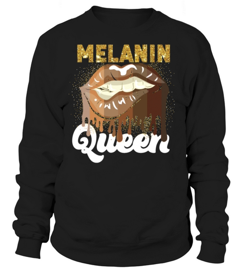 Black Pride Melanin Queen Lips Women's Sweatshirt