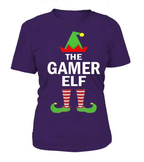 Gamer Elf Matching Family Group Christmas Party Women's T-Shirt