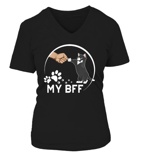Cat My BFF V-neck T-Shirt Woman