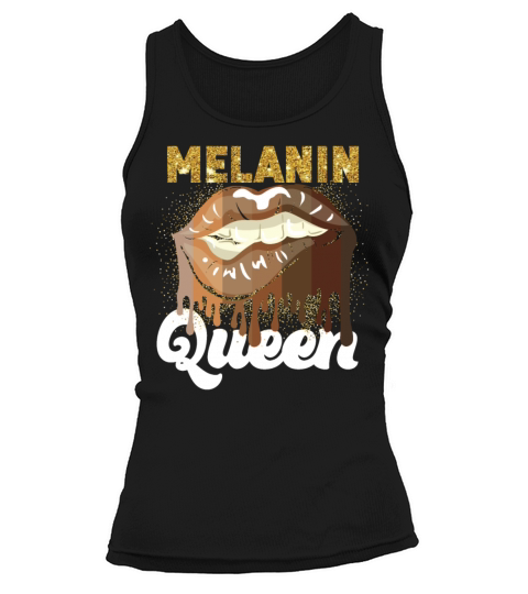 Black Pride Melanin Queen Lips Women's Tank Top