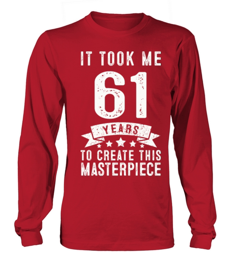Funny 61 Years Old 1960 T Shirt 61th Birthday Gift Men's Long Sleeve