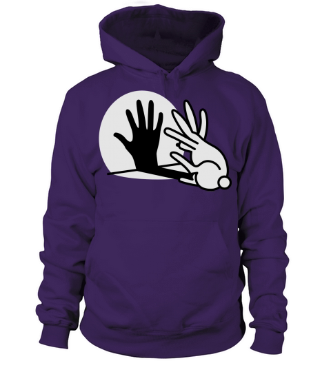 hand shadow rabbit Women's Hoodie