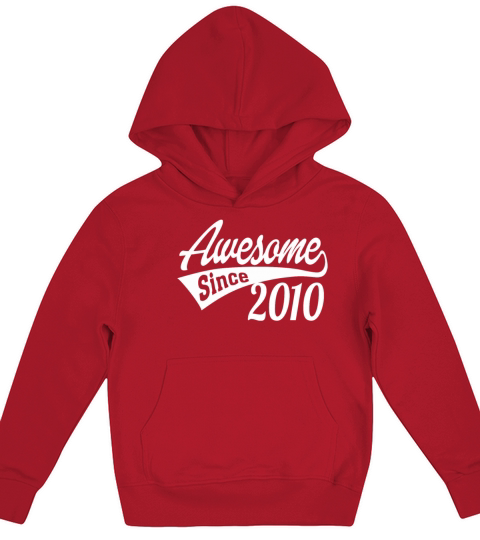 Awesome Since 2010 for kids boy girl Kids Hoodie