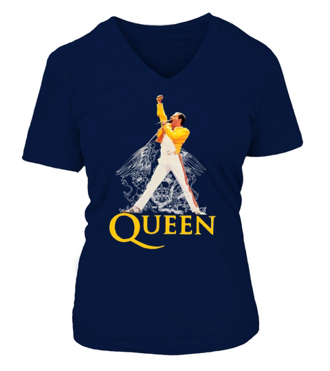 Freddie Mercury Queen Fan Music Lovers - Ladies V-Neck V-neck T-Shirt Woman