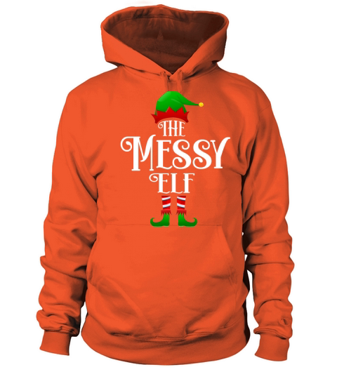 The messy Elf Matching Family Group Christmas Women's Hoodie
