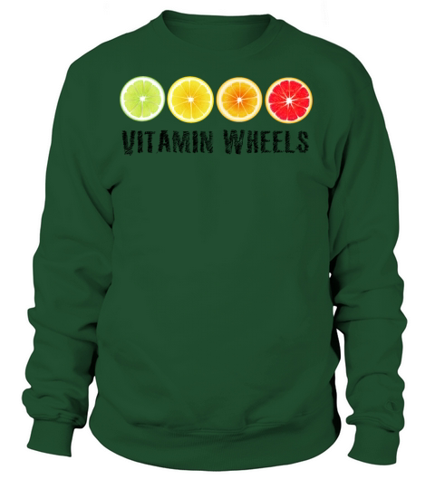 Lime Lemon Orange Vitamin Citrus Wheels of a Women's Sweatshirt