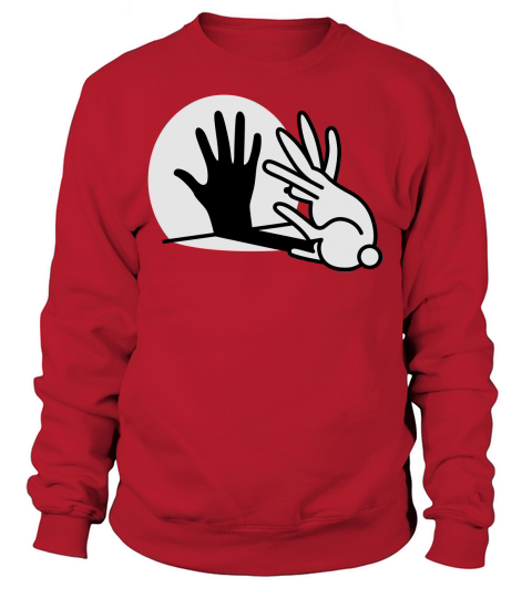 hand shadow rabbit Women's Sweatshirt